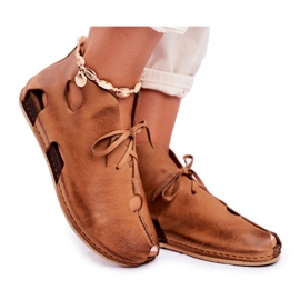 Brogues för kvinnor Maciejka Rude 03426-19 brun