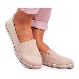 NEWS Beige Lapu Lapu Slip-On Espadrilles för kvinnor