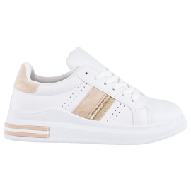 SHELOVET Eco Leather Sneakers vit