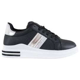 SHELOVET Eco Leather Sneakers svart