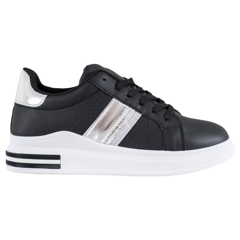 SHELOVET Eco Leather Sneakers svart