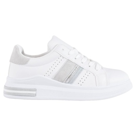 SHELOVET Eco Leather Sneakers vit