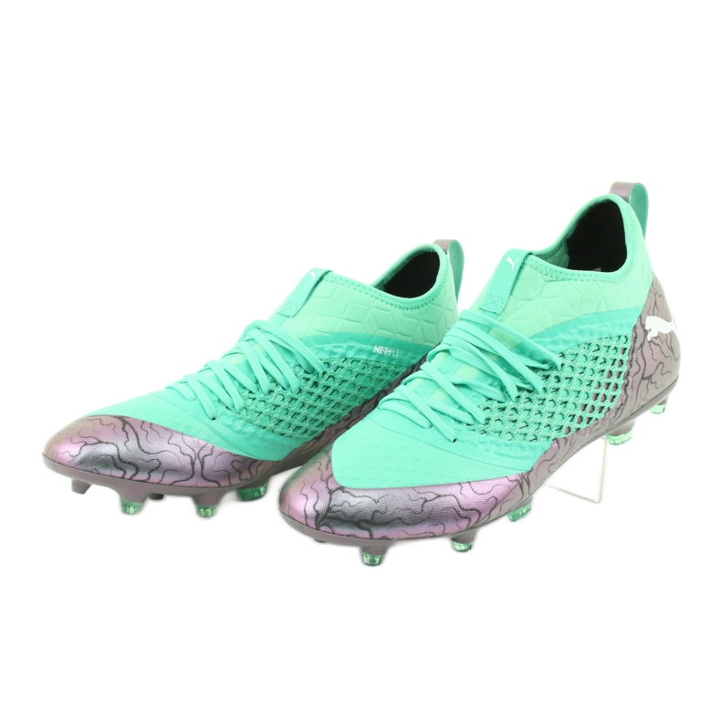 Fotbollsskor Puma Future 2.3 Netfit Fg Ag Color Shift M 104832 01 grön