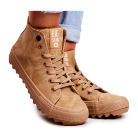 Dam Sneakers Big Star High Warm Camel GG274072 brun