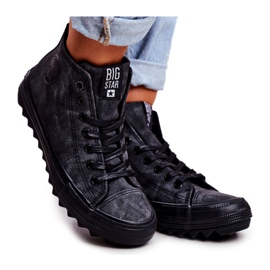 Dam Sneakers Big Star High Warmed Black GG274069 svart