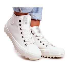 Dam Sneakers Big Star High Warm White GG274108 vit