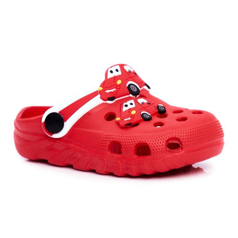 PB2 Barntofflor Foam Crocs Red Cars Bruno röd