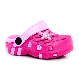Barntofflor Foam Crocs Pink Starfish Susan rosa