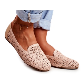 Ballerinor för kvinnor Lu Boo Flätad Beige 4Ever
