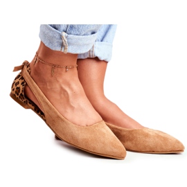 Lu Boo Ballerina I Spitz Suede Camel Better brun
