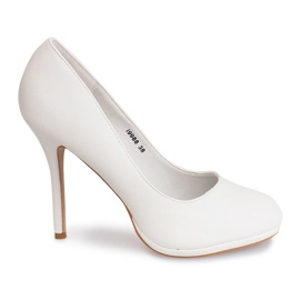 Klassiska höga klackar 19988 Vit