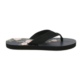 American Club Amerikanska damskum flip-flops JP04 svart rosa