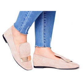 Damskor med tallrik Golden Lords Beige Lu Boo Harlem