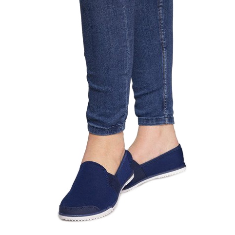 Lycra HT48 Navy Slip-On Sneakers marinblå