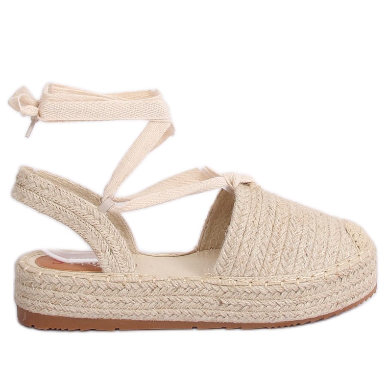 Beige espadrillosandaler för kvinnor TU139P Beige