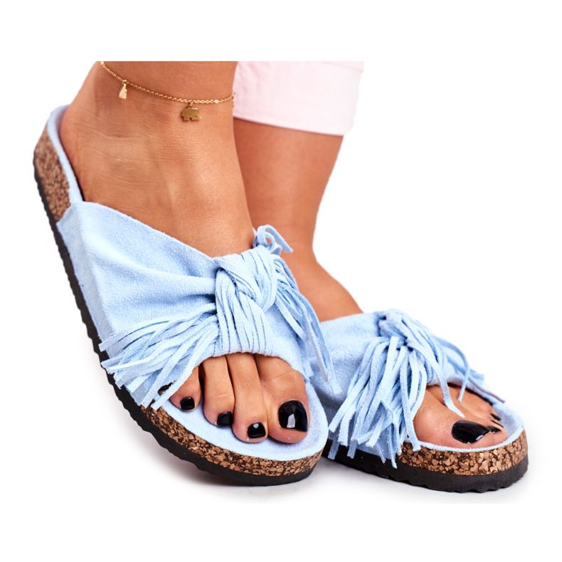 BUGO Kvinnors blå tofflor på Cork Fringe Marina