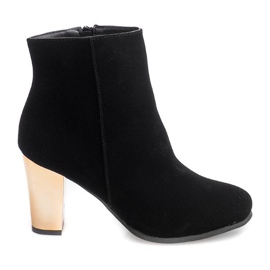 Stövlar på häl B2908 Svart