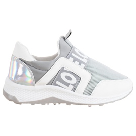 Seastar Slipons på kärleksplattformen vit grå