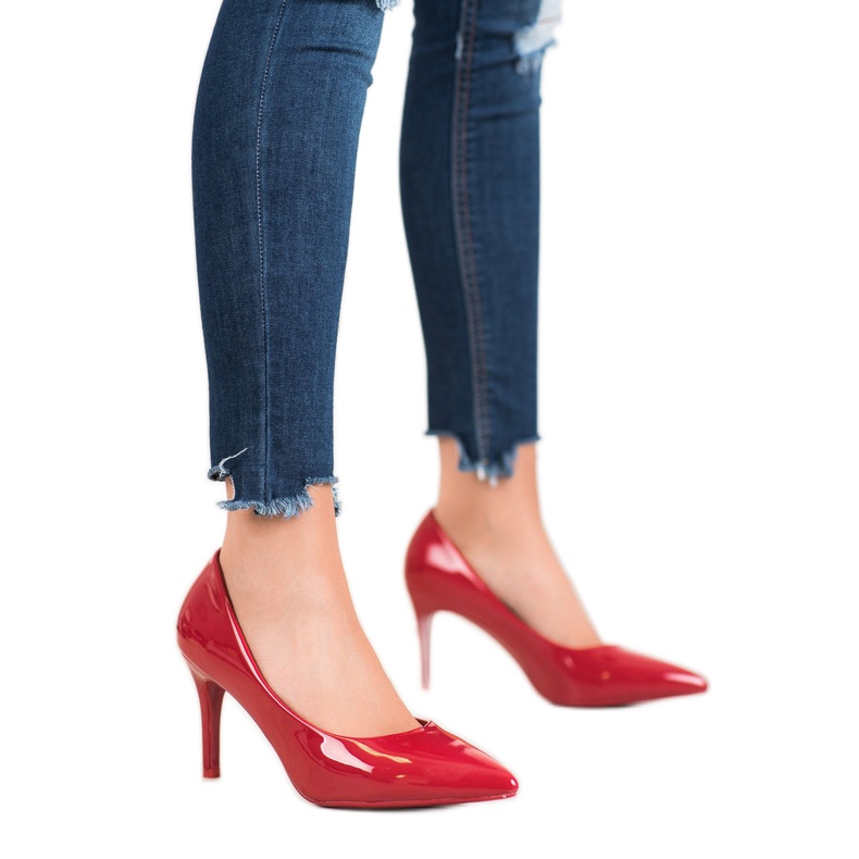 Small Swan Lackerade stift röd