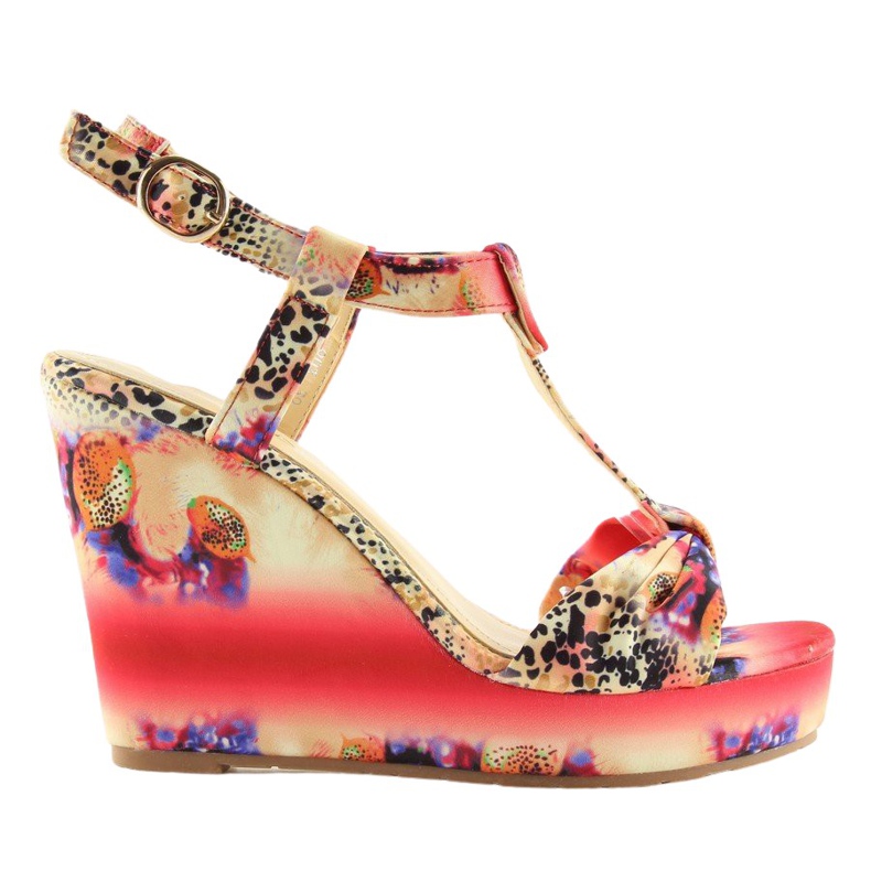 Satin kil sandaler 903 Röd II kvalitet