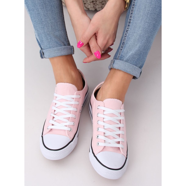 Klassiska damskor sneakers ljusrosa JD05P Rosa