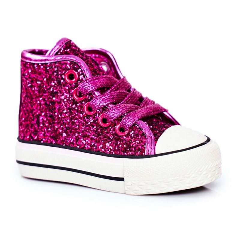 FRROCK Barns sneakers High Shiny Pink Ally rosa