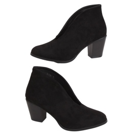 Svarta stövlar med slits svart NS128P Svart