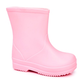 Barnens rosa vaggvisa klassiska gummi -galoscher