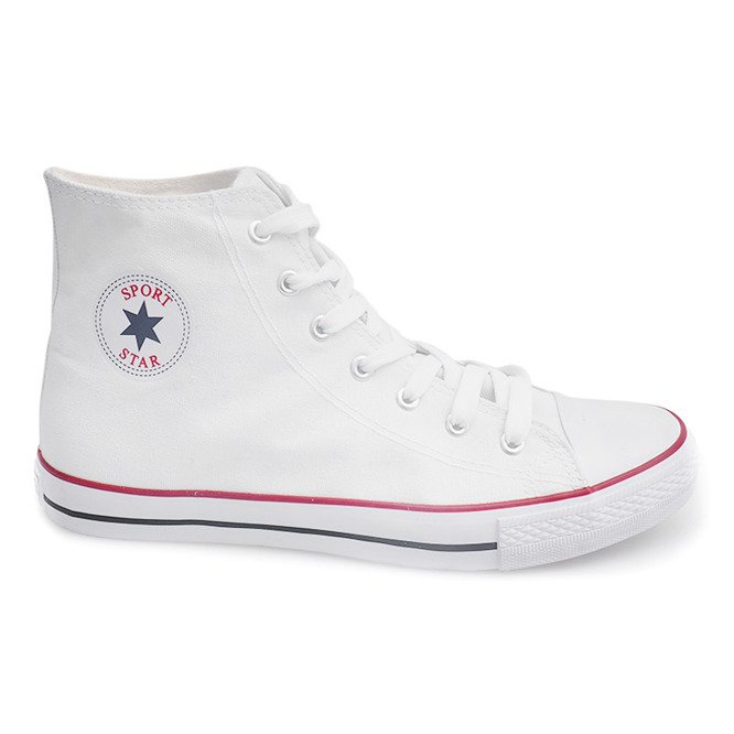 High Sneakers Converses 47-2 White vit