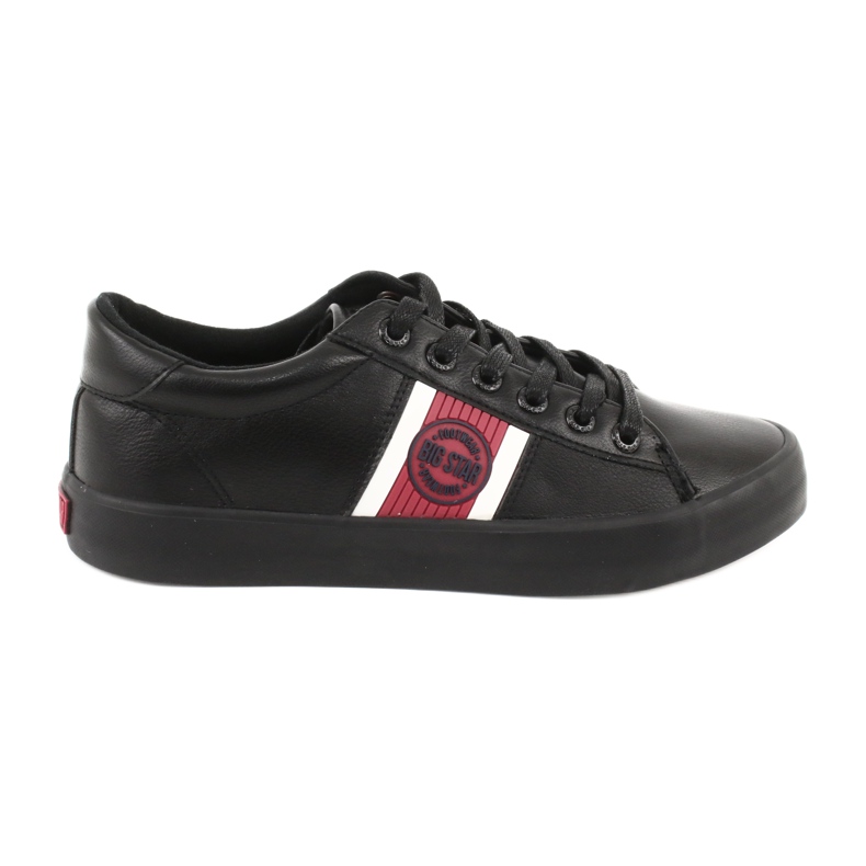 Big Star Kvinnors sneakers med Eco-Leather GG174111 svart vit