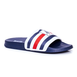 Tofflor för män Big Star Marinblå DD174691 vit