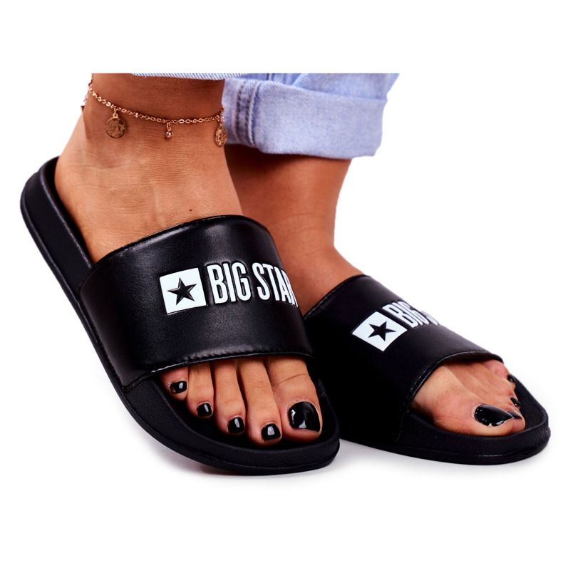 Dam Tofflor Big Star Black GG274040 svart