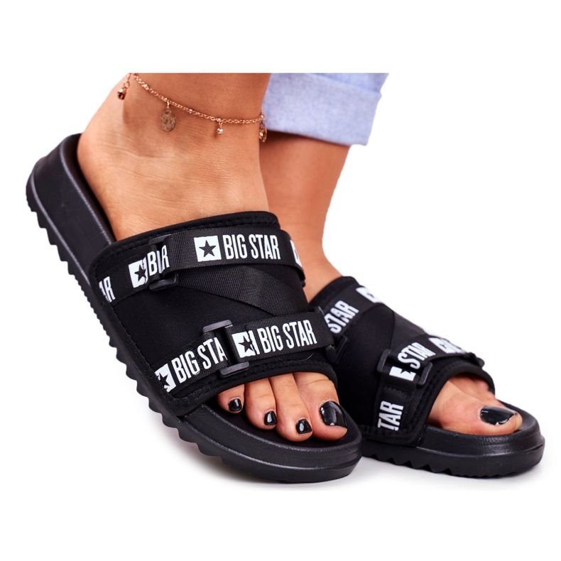 Dam Tofflor Big Star Military Black GG274018 svart