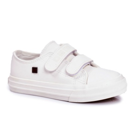 Barnskor Sneakers Big Star With Velcro White GG374010 vit