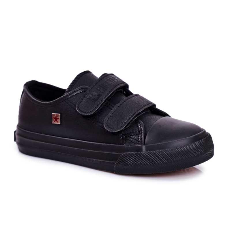 Barnskor Sneakers Big Star With Velcro Black GG374009 svart
