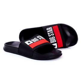 Herr Tofflor Big Star Classic Black GG174936 vit svart röd