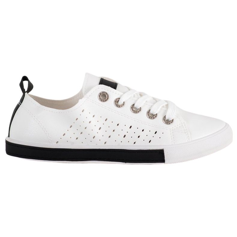 Bella Paris Sneakers med öppet mönster vit