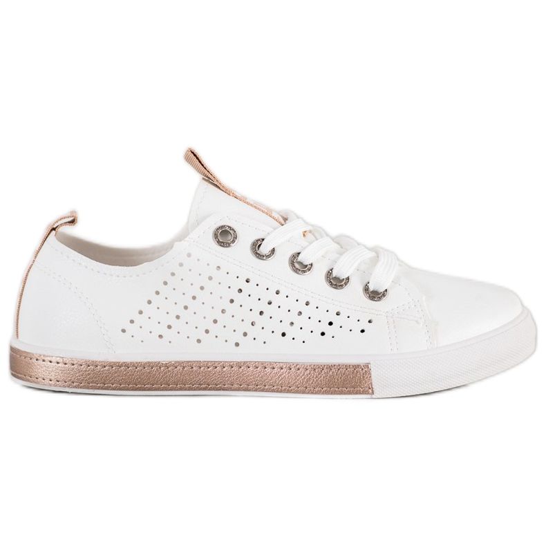 Bella Paris Sneakers med Eco Leather Nice vit