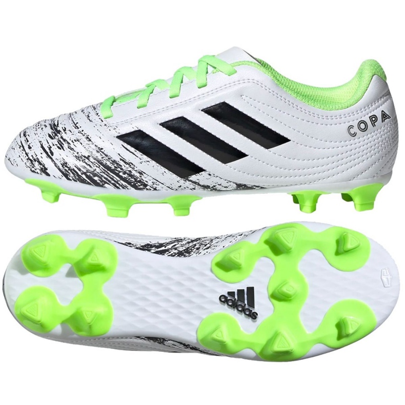 Adidas Copa 20.4 Fg Jr EF1917 fotbollsskor mångfärgad vit