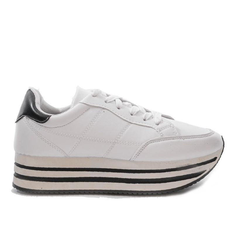 Vita fashionabla damskor för sport 230-3