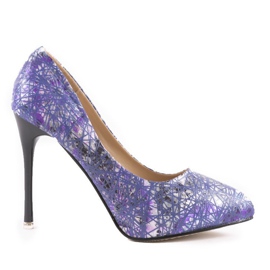 Lila blomsterpinnar 0116-4 purpur mångfärgad