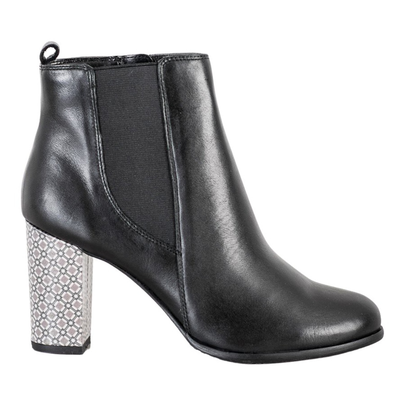 Evento Klassiska läderstövlar svart