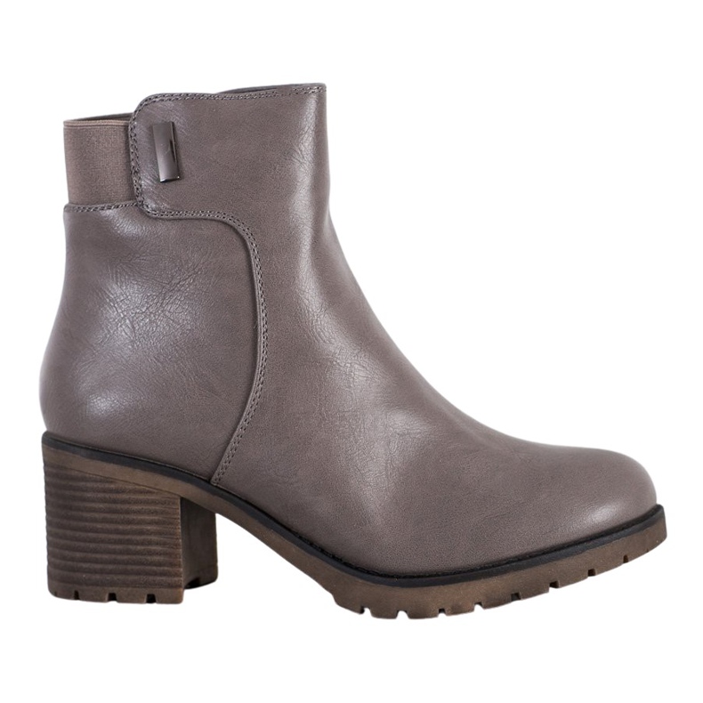 J. Star Bekväma stövlar på en stolpe grå