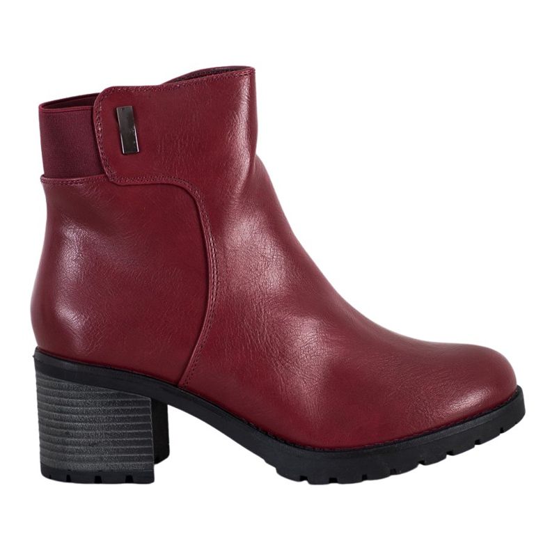 J. Star Bekväma stövlar på en stolpe röd