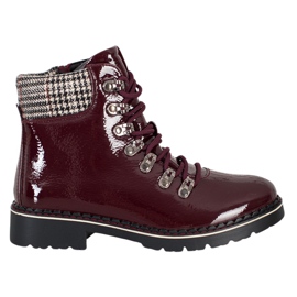 Evento Lackerade Burgundy Trappers röd