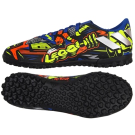 Adidas Nemeziz Messi 19.4 Tf Jr EH0602 fotbollsskor marinblå, flerfärgad mångfärgad