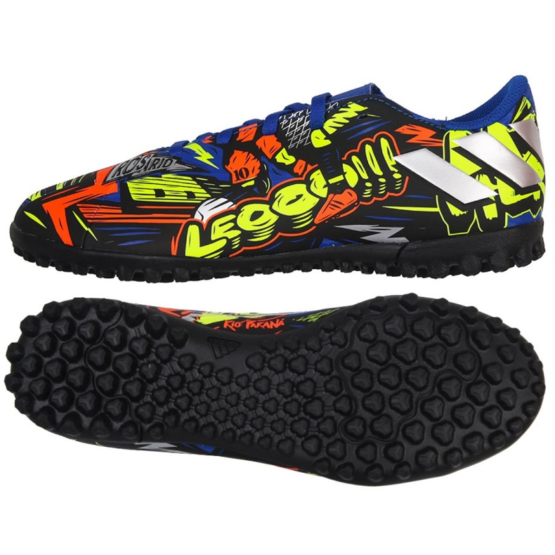 Adidas Nemeziz Messi 19.4 Tf Jr EH0602 fotbollsskor marinblå, mångfärgad mångfärgad