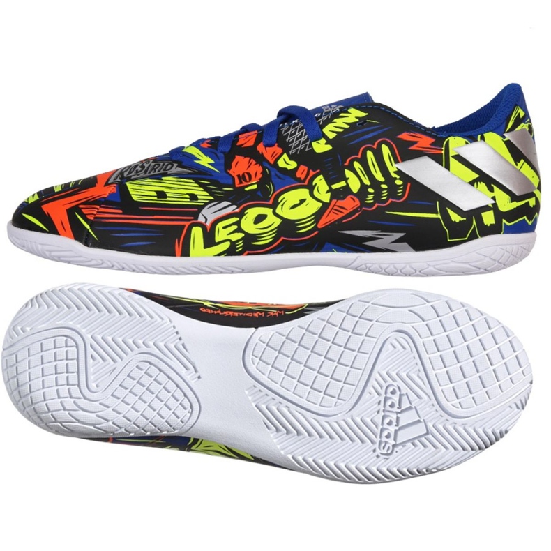 Inomhusskor adidas Nemeziz Messi 19.4 I Jr EH0601 marinblå, mångfärgad mångfärgad