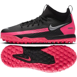 Nike Phantom Gt Academy Df Tf Jr CW6695-006 fotbollssko svart flerfärgad