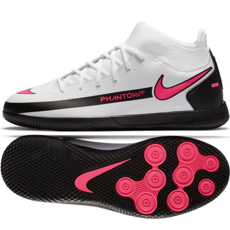 Nike Phantom Gt Club Df Ic Jr CW6728-160 fotbollsskor mångfärgad vit